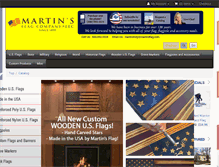 Tablet Screenshot of martinsflag.com